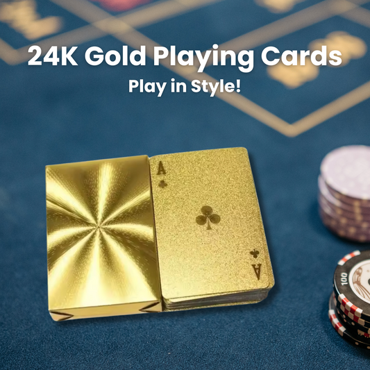 24K Gold Playing Cards