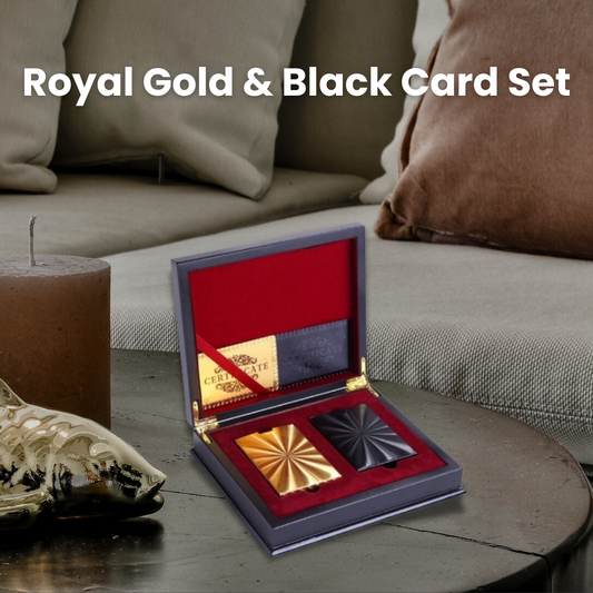 Royal Gold & Black Card Set